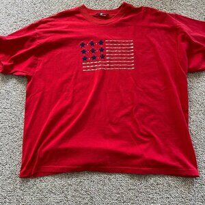 🎀 Buy 2 Get 1 Free 🎀 Red XL Women's American Flag T-Shirt